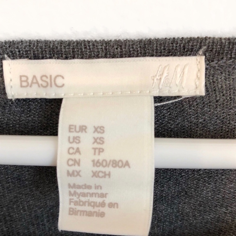 Charcoal fine knit sweater - Picture 4 of 4